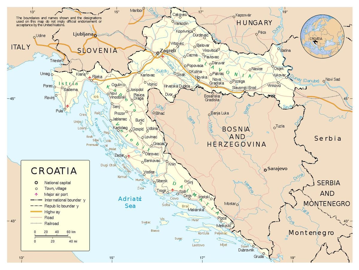 Hırvatistan şehirler göster