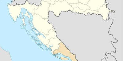 Dalmaçya Hırvatistan haritası 