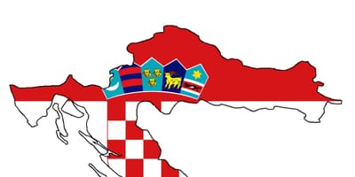 Hırvatistan haritası bayrak