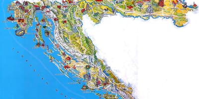 Hırvatistan haritası ziyaret yerleri 