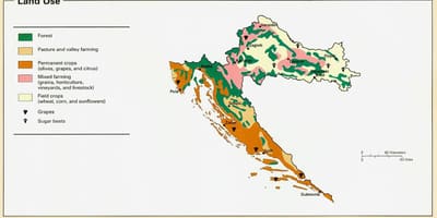 Hırvatistan haritası iklim