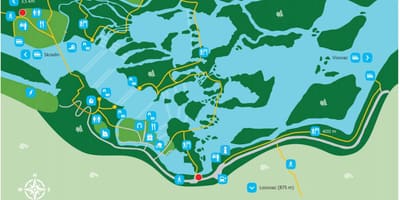 Krka Milli Parkı, Hırvatistan harita