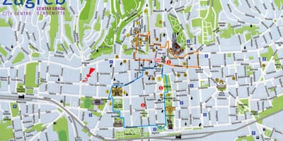 Zagreb Hırvatistan haritası 